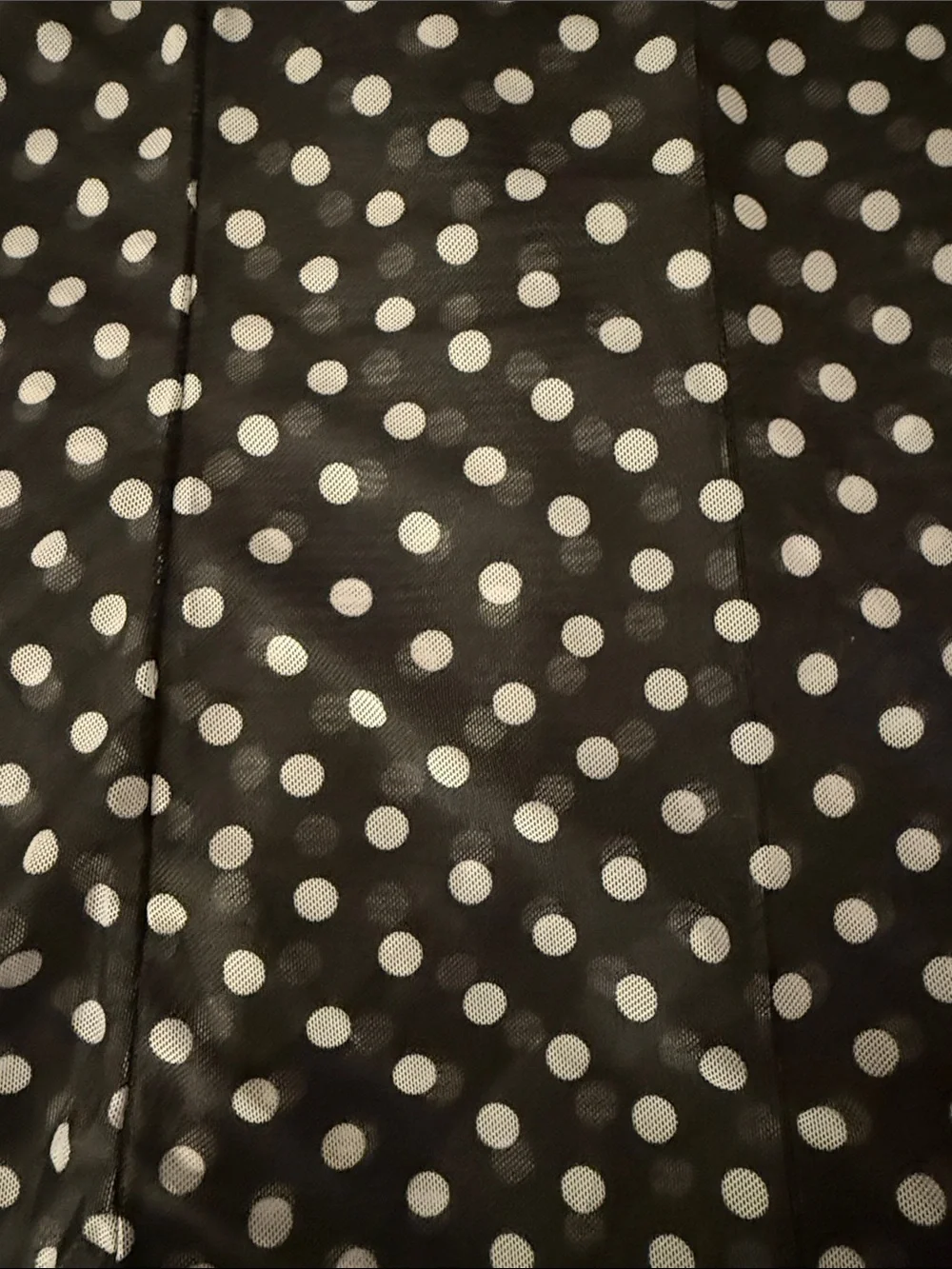 H&M Black and White Polka Dot Bikini Set with Coverup Skirt